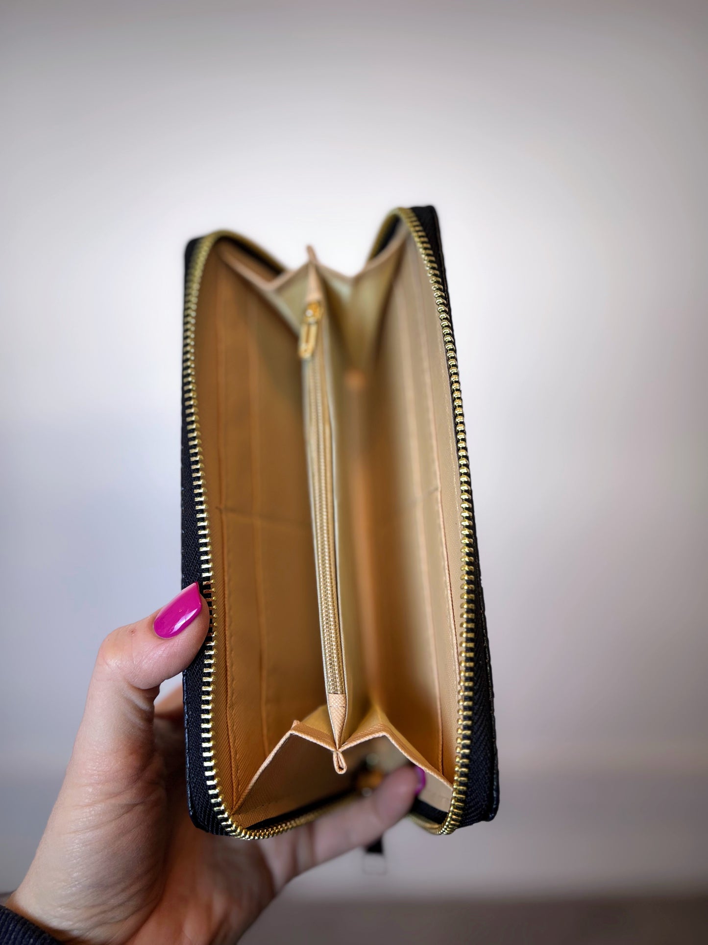 Vegan Leather Wallet in Black