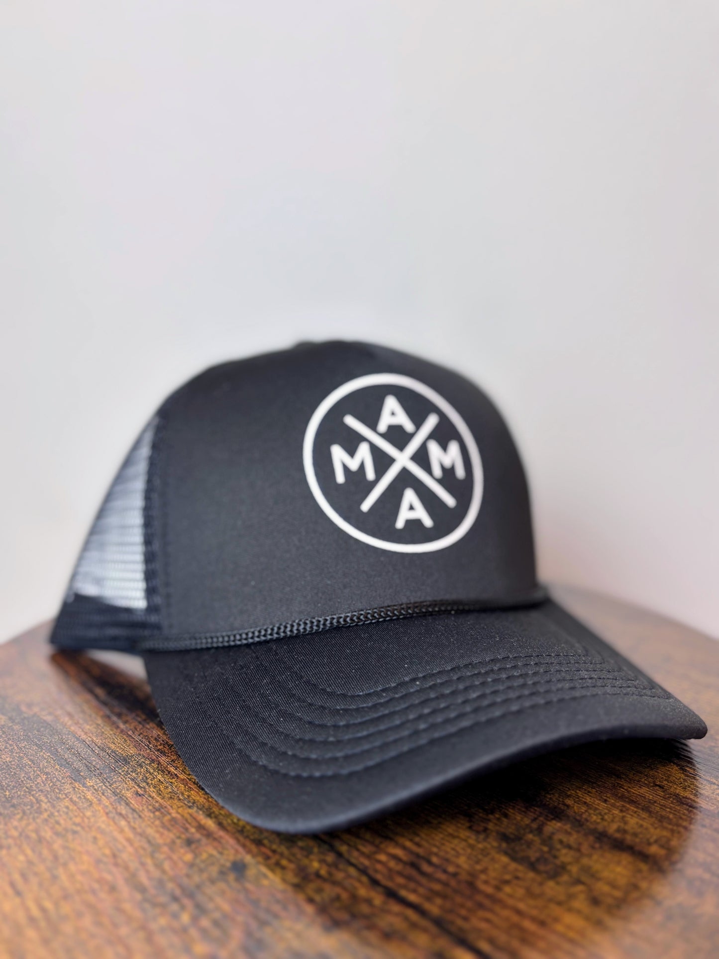 MAMA Black Foam Trucker Hat