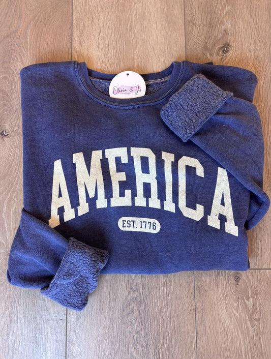 AMERICA EST 1776 Pullover